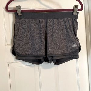Reebok women’s gray shorts with liner S/CH/P